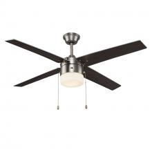 Trans Globe F-1033 BN - 48" LED FAN-4 BLADES-BN-1/2" ROD